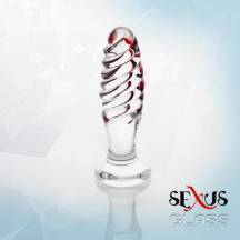 Анальная втулка спираль Sexus Glass, прозрачная. Нет в наличии Анальная втулка спираль Sexus Glass, прозрачная