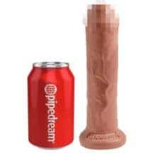 Фаллоимитатор на присоске необрезанный Pipedream King Cock 7" Uncut Cock, загорелый