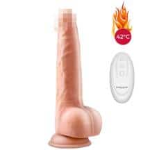 Фрикционный фаллоимитатор с вибрацией, нагревом и пультом ДУ Erocome Ophiuchus 23 см, телесный. Нет в наличии Фрикционный фаллоимитатор с вибрацией, нагревом и пультом ДУ Erocome Ophiuchus 23 см, телесный