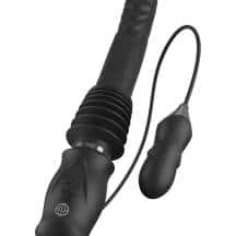 Фрикционный вибратор с вибропулей PipeDream Ultimate Silicone Thruster, чёрный Фрикционный вибратор с вибропулей PipeDream Ultimate Silicone Thruster, чёрный