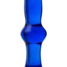 Анальная втулка Sexus Glass, синяя 