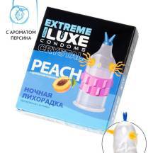 Презерватив стимулирующий Luxe Extreme Ночная лихорадка Персик, 1 шт