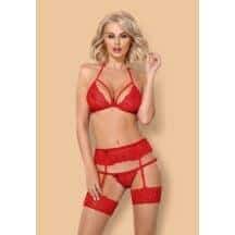 Комплект Obsessive 838-SEG-3, красный, L/XL. Нет в наличии Комплект Obsessive 838-SEG-3, красный, L/XL