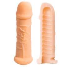 Насадка-удлинитель пениса Lola Games Real Extra Size Rings, телесная Насадка-удлинитель пениса Lola Games Real Extra Size Rings, телесная