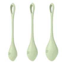 Набор вагинальных шариков Satisfyer Yoni Power 2, салатовый Набор вагинальных шариков Satisfyer Yoni Power 2, салатовый