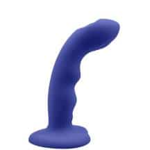 Фаллоимитатор с двусторонней таппинг-стимуляцией Strap-on-me Wave, синий Фаллоимитатор с двусторонней таппинг-стимуляцией Strap-on-me Wave, синий