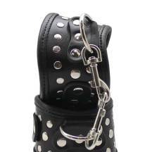 Наручники фигурные с заклепками Подиум, черные. Нет в наличии Наручники фигурные с заклепками Подиум, черные