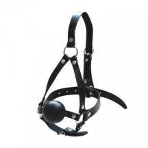 Кляп-шар с фиксацией-сбруей на голову Sitabella, черный Кляп-шар с фиксацией-сбруей на голову Sitabella, черный