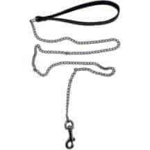 Поводок-цепь Подиум с карабином, серебряный