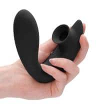 Вибратор для точки G с вакуумной стимуляцией Irresistible Desirable, черный Вибратор для точки G с вакуумной стимуляцией Irresistible Desirable, черный