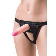 Страпон на креплении Toyfа RealStick Strap-On Harley, TPR, телесный, 17,3 см