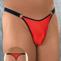 Стринги Мужские Soft Line красно-черные, S-L