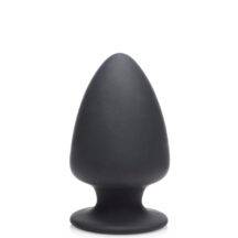 Мягкая анальная пробка XR Brands Squeeze-It Small, черная