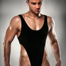 Мужское боди Passion Lingerie, чёрный, L/XL