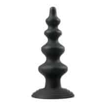Анальная елочка Easytoys Beaded Cone EDC Collections, черный