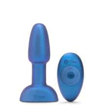 Анальная римминг-пробка b-Vibe Rimming Petite Limited Edition с пультом ДУ, синяя. Нет в наличии Анальная римминг-пробка b-Vibe Rimming Petite Limited Edition с пультом ДУ, синяя