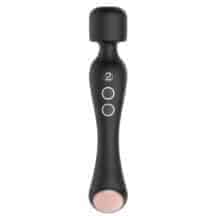 Двухсторонний вибромассажер с нагревом You2Toys Cupa Wand, черный