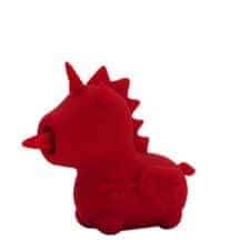 Вибратор с двойным подвижным язычком Unihorn Blaze Diablo, красный