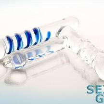 Фаллоимитатор тройной Sexus Glass Triple Dildo, прозрачный