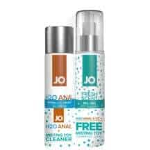 Набор System JO лубрикант H2O Anal и очиститель Organic Toy Cleaner, 120 мл х 2 шт