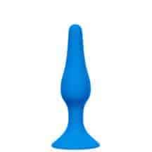 Анальная пробка Lola Games Back Door Slim Anal Plug M, синяя Анальная пробка Lola Games Back Door Slim Anal Plug M, синяя