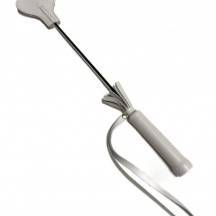 Мини-стек сердечко с мехом BDSM Арсенал 36 см, белый