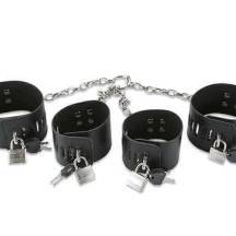 Набор фиксаторов для рук и ног Пикантные штучки, черный