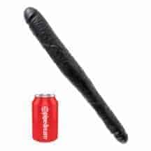 Двусторонний фаллоимитатор PipeDream King Cock 39.4 см, черный. Нет в наличии Двусторонний фаллоимитатор PipeDream King Cock 39.4 см, черный