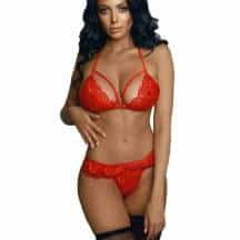 Комплект белья Amor El Granada бюстгальтер и стринги L/XL, красный . Нет в наличии Комплект белья Amor El Granada бюстгальтер и стринги L/XL, красный