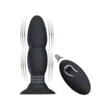 Анальная римминг пробка Beaded fon Extra Pleasure Pretty Love с ДУ, черная. Нет в наличии Анальная римминг пробка Beaded fon Extra Pleasure Pretty Love с ДУ, черная