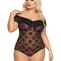 Боди SoftLine Collection Kamila, черый, XXXL. Нет в наличии Боди SoftLine Collection Kamila, черый, XXXL