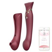 Вибратор с осцилляцией и нагревом Zalo Queen с дополнительной насадкой, бордовый. Нет в наличии Вибратор с осцилляцией и нагревом Zalo Queen с дополнительной насадкой, бордовый