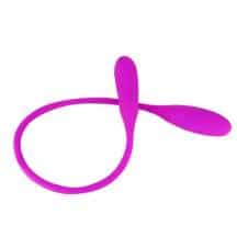 Двухсторонний гибкий вибростимулятор Pretty Love Snaky Vibe, розовый Двухсторонний гибкий вибростимулятор Pretty Love Snaky Vibe, розовый