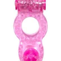 Виброкольцо с клиторальным стимулятором Lola Games Rings Ringer, ярко-розовое Виброкольцо с клиторальным стимулятором Lola Games Rings Ringer, ярко-розовое