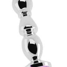 Анальная пробка с сапфировым кристаллом Shots Media, серебряный. Нет в наличии Анальная пробка с сапфировым кристаллом Shots Media, серебряный