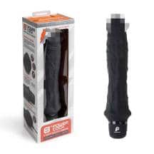 Вибратор PowerCocks Girthy 8" реалистичный 24.5 см, черный