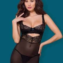 Сорочка Obsessive 867-CHE-1 chemise, Чёрный, S/M. Нет в наличии Сорочка Obsessive 867-CHE-1 chemise, Чёрный, S/M