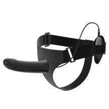 Страпон полый с вибрацией Pretty Love Vito, черный Страпон полый с вибрацией Pretty Love Vito, черный