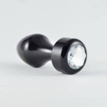 Анальная пробка LoveToys Aluminium Black Diamond, черная. Нет в наличии Анальная пробка LoveToys Aluminium Black Diamond, черная