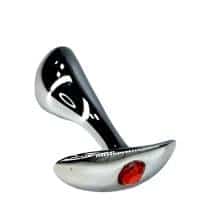 Анальная пробка для ношения Kanikule Small, серебристая c красным кристаллом. Нет в наличии Анальная пробка для ношения Kanikule Small, серебристая c красным кристаллом