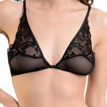 Бралетт с застежкой спереди Erolanta Odette, черный, 50-52