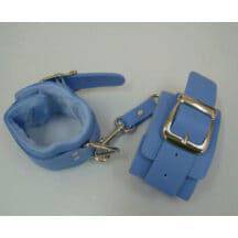 Наручники голубые с мехом винил. Нет в наличии Наручники голубые с мехом винил