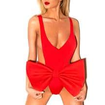 Боди с подарочным бантиком Devil & Angel, красный, XS/L