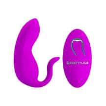 Вибратор для пар с пультом ДУ Pretty Love, фиолетовый