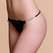 Трусики со стразами Joli Fiona, черный, OS. Нет в наличии Трусики со стразами Joli Fiona, черный, OS