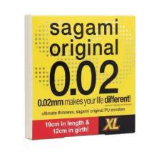 Полиуретановый презерватив Sagami Original 0.02, XL, 1 шт