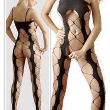 Чулок на тело, цвет черный, размер S/L