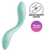 Вибратор с движущимся шариком Satisfyer Rrrolling Pleasure для стимуляции точки G, мятный. Нет в наличии Вибратор с движущимся шариком Satisfyer Rrrolling Pleasure для стимуляции точки G, мятный