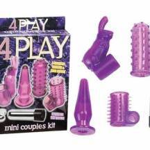 Набор насадок с минивибратором Seven Creations