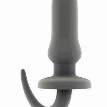 Анальная пробка с хвостом Shots Sono №13, серый